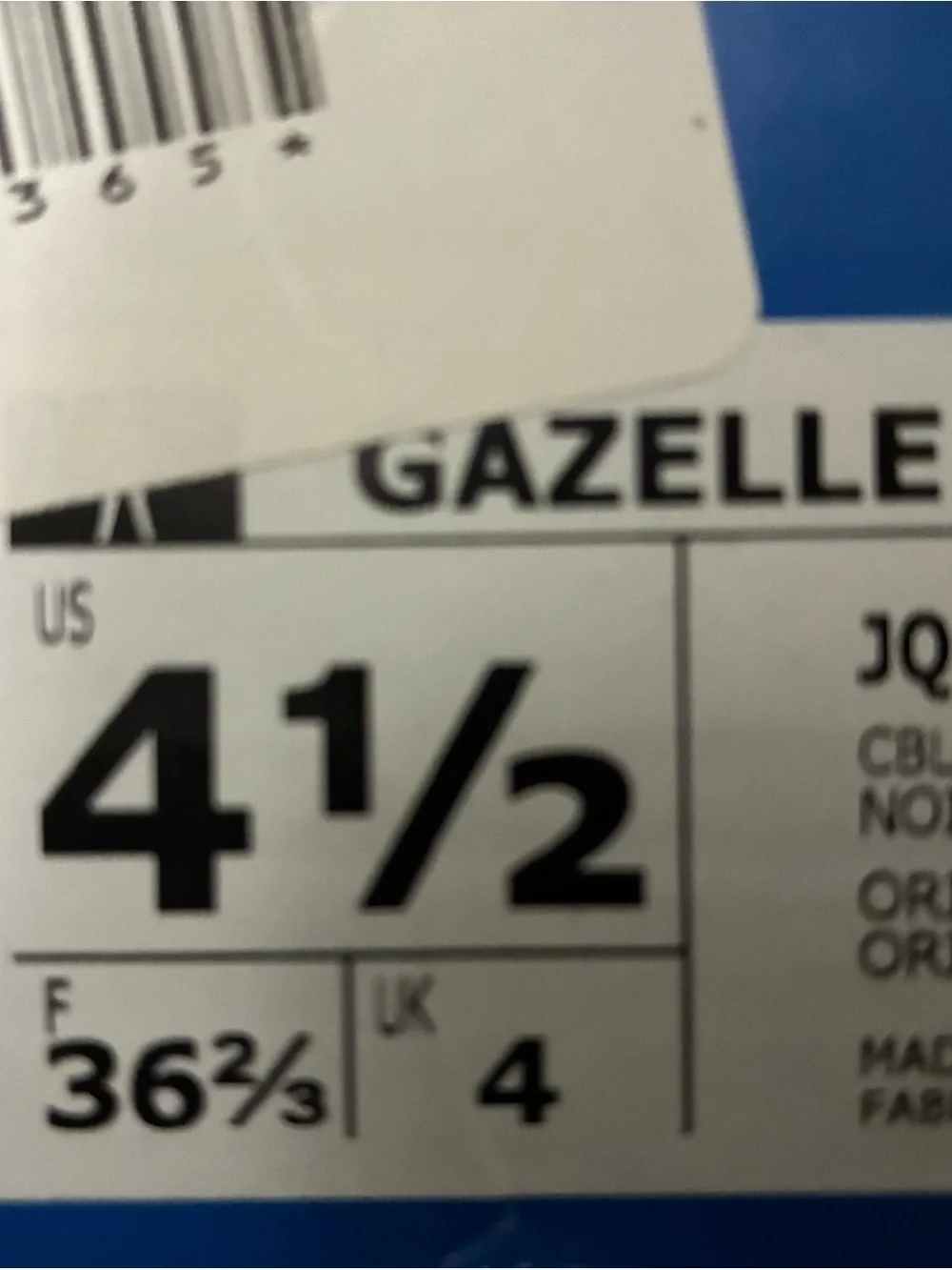adidas Gazelle Indoor Black with Cream Accents brand new in box